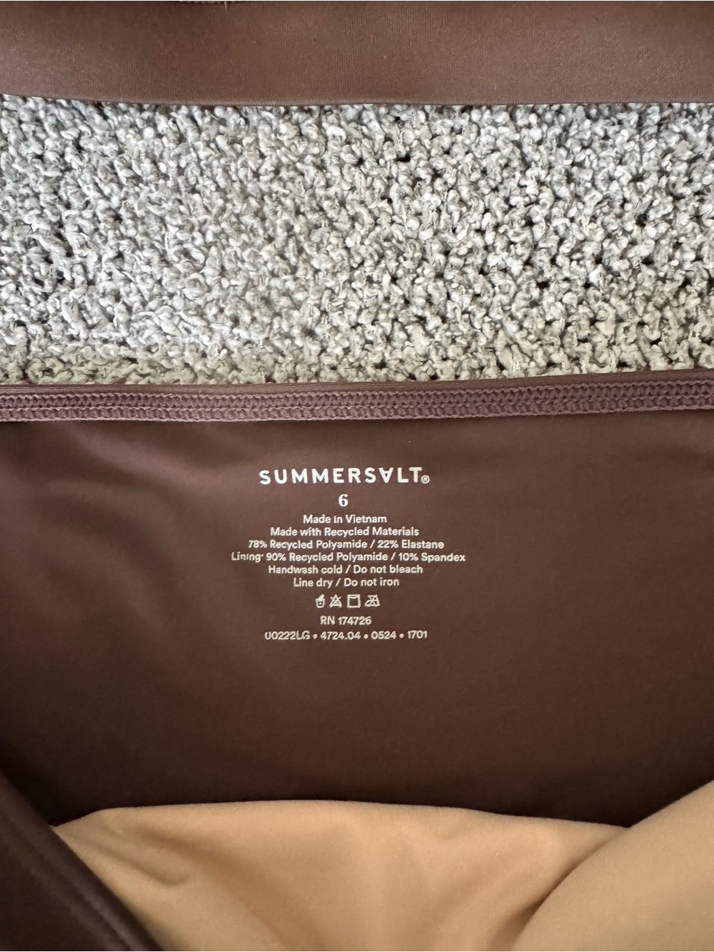 summersalt Brown Triangle Top & Bikini Set - Picture 2 of 3